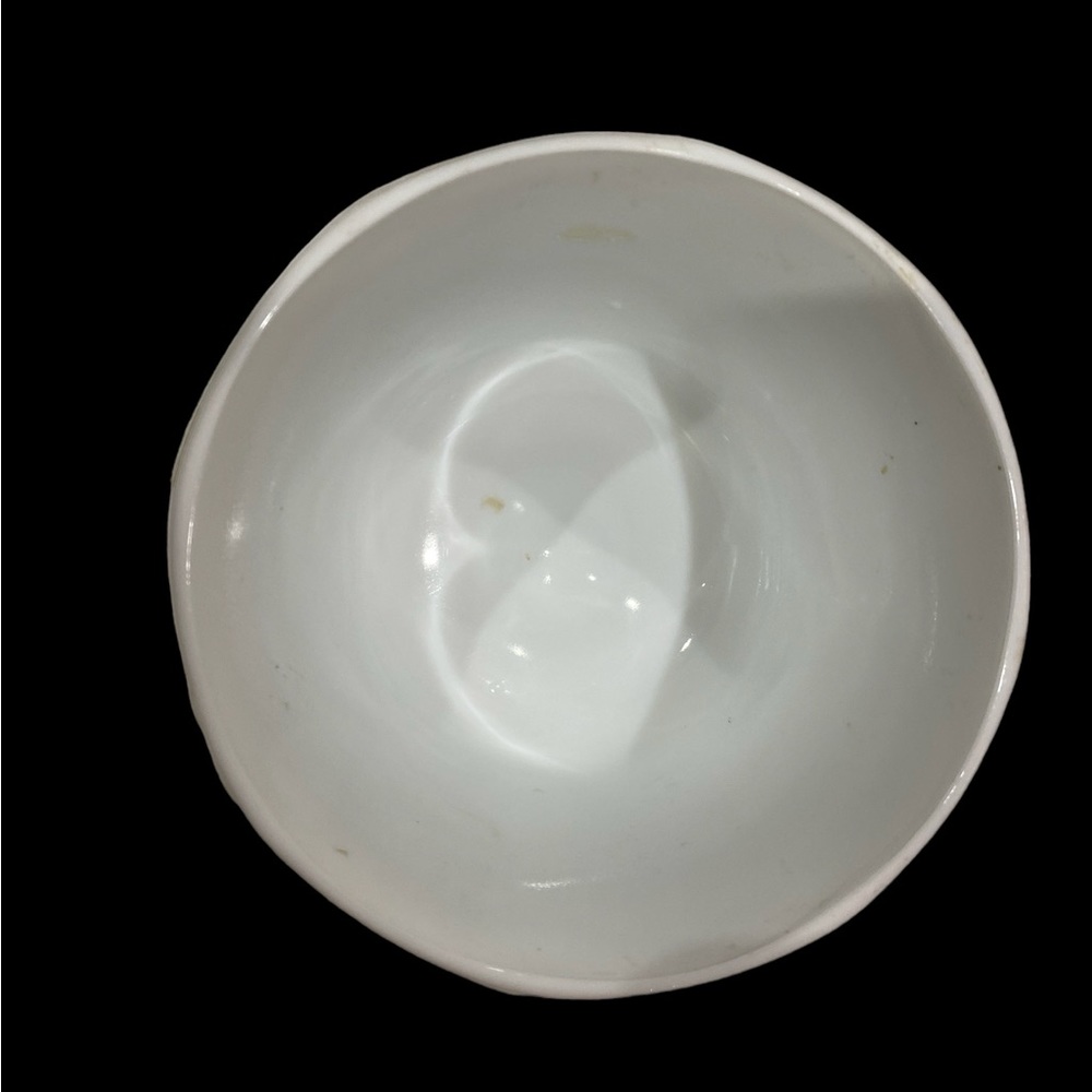 Vintage Indiana Glass White Milk Glass Harvest Grape Goblet Pedestal Bowl - Picture 7 of 7
